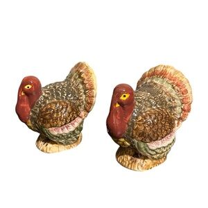 Set Of Two Turkey Salt & Pepper Shakers